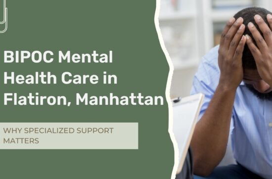 BIPOC individuals participating in a supportive mental health therapy session in NYC