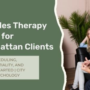 Couple discussing common couples therapy questions during a counseling session in Manhattan, NYC