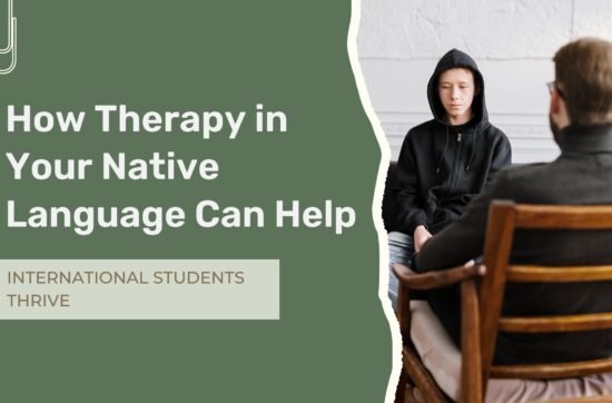 International student in New York City exploring the benefits of therapy in their native language for emotional support and cultural connection