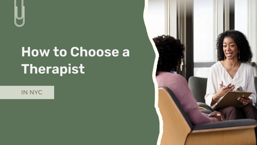 Person meeting with a therapist during a counseling session in New York City