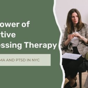 Therapist providing Cognitive Processing Therapy (CPT) for trauma and PTSD treatment in NYC