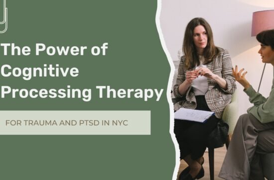 Therapist providing Cognitive Processing Therapy (CPT) for trauma and PTSD treatment in NYC