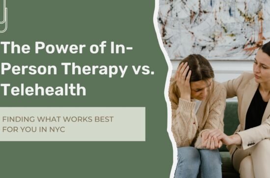 Therapist providing in-person therapy in NYC for anxiety, depression, relationship challenges, and personal growth