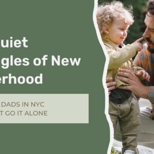 New father holding his baby while adjusting to the emotional and practical challenges of early parenthood.