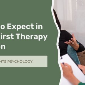 Client attending a first therapy session with a psychologist at City Lights Psychology in NYC